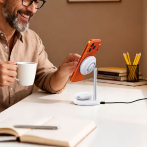 ที่ชาร์จไร้สายแม่เหล็ก 2-in-1 รุ่นใหม่ ปี 2026 <span class=keywords><strong>ขาย</strong></span>ดี ดีไซน์พิเศษ ระดับไฮเอนด์ พร้อมขาตั้ง ป้องกันการโจรกรรมข้อมูล OTP สำหรับ 12/13/14/15/16/17 - Product Image 5