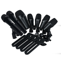 Ensemble de microphones pour batterie professionnel PGADMK7, 7 pièces, microphones pour instruments, enregistrement, performance sur scène