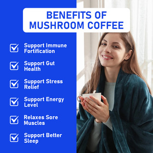 Café aux champignons en gros d'usine, exclusif, enrichi en calories, pour une énergie accrue, favorise la santé du cerveau et soutient l'immunité, en poudre - Product Image 6