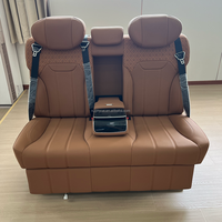 Canapé-lit de luxe pour banquette arrière de van, siège inclinable à 180°, accoudoir tactile, chauffant et ventilé pour Mercedes Vito Sprinter Alphard