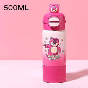 Botella de Agua Infantil de <span class=keywords><strong>Spiderman</strong></span>, Termo Aislado de Acero Inoxidable 316 con Doble Pajita para Beber - Product Image 4