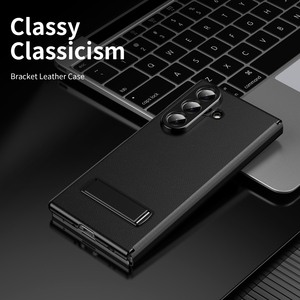 Cover per <span class=keywords><strong>Cellulare</strong></span> in Pelle PC+PU Antiurto con Supporto a Striscia per <span class=keywords><strong>Samsung</strong></span> Galaxy Z Fold 3/4/5/6/7 - Product Image 6
