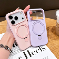 Coque en silicone liquide magnétique pour iPhone 17 Pro, étui de protection en silicone liquide pour iPhone 18 Pro Max avec recharge sans fil