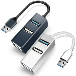 Hub USB de alumínio 3.0 Multi Divisor Extensor para Laptop Huawei Xiaomi Macbook Acessórios de computador tipo C 3.1 Hub