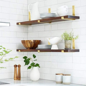 Iron Wall Triangular <b>Bracket</b> <b>Shelf</b>-Modern Simple <b>Black</b> Wall-Mounted Storage Rack with Strong & Easy Installation - Product Image 4