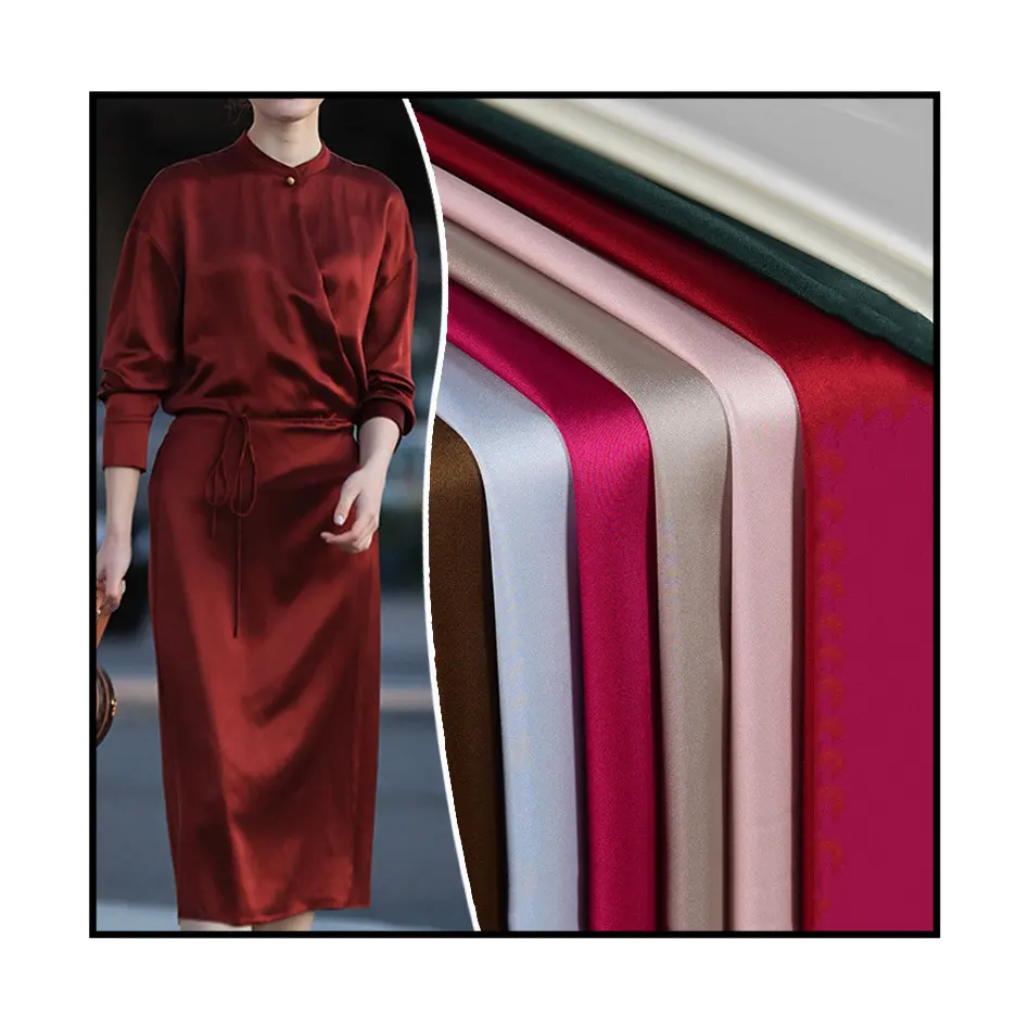 Tissu de doublure personnalisé 100% acétate pour robe coupe-vent vêtements en cuir tissu de doublure en acétate