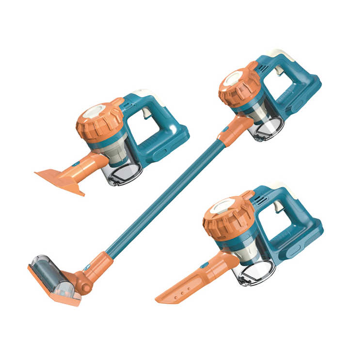 Pretend play B/O handheld electric vacuum cleaner toy for kids with sound
