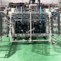 Machine automatique de fabrication de boîtes à hamburgers de poulet frit, conteneur jetable en PE, boîte à emporter, machine de formage de boîtes en papier pour la restauration rapide