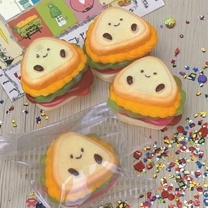 Juguete Antiestrés Súper Grueso con Forma de Sándwich para Bebés, Serie Jc Baby, Simulación de Comida, Juguete Creativo - Product Image 2