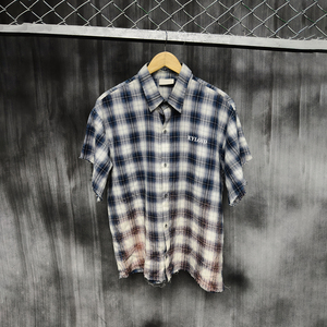 Camisa de Manga Corta de Franela de Algodón Ligera y Cómoda para Verano, Diseño Personalizado ODM, Estilo Vintage con Botones - Product Image 1