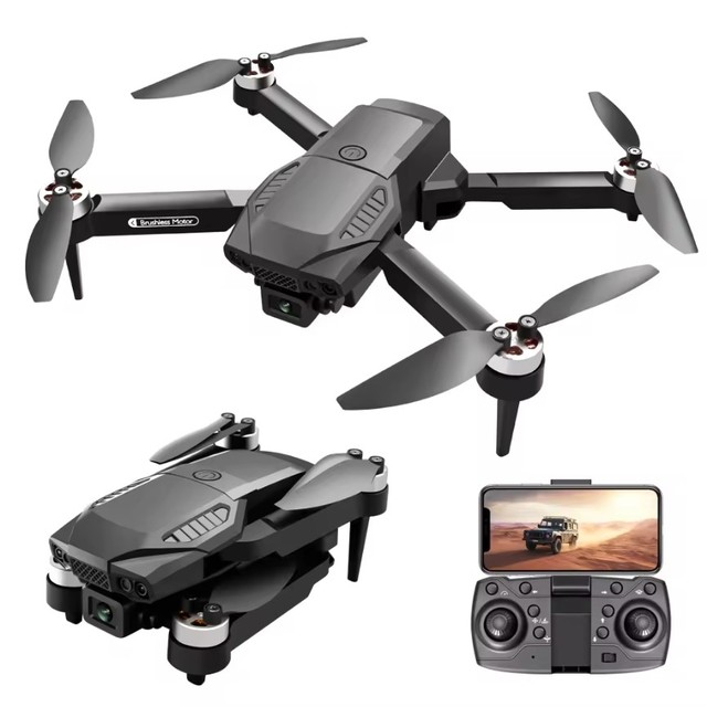 F198 Mini Drone with HD 4K Dual Camera Wifi FPV and Brushless Motor New Style Foldable Quadcopter for Beginners