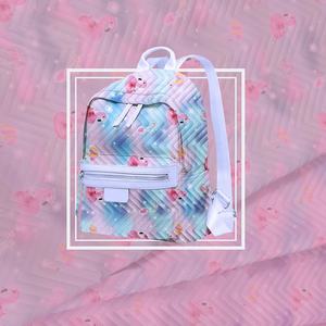 Ультразвуковая стеганая ткань с градиентным рисунком фламинго - Product Image 3