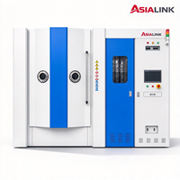 Ligne de production de revêtement PVD par électrolyse AsiaLink, équipement de placage ionique sous vide automatique respectueux de l'environnement avec pompe