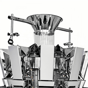 เครื่องชั่งอัตโนมัติความแม่นยำสูง ถังบรรจุ 1.6 ลิตร <span class=keywords><strong>หัว</strong></span>ชั่ง 10 <span class=keywords><strong>หัว</strong></span> สำหรับชั่งถั่ว ผลไม้ทอด ขนมขบเคี้ยว ธัญพืช กุ้ง ลูกอม บรรจุถุงฟิล์ม - Product Image 3