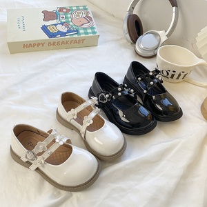 Scarpe in Pelle Lucida con Motivi Floreali per Bambine, Calzature da Principessa con Suola Morbida per Uso Quotidiano - Product Image 2