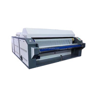Machine automatique de prérétrécissement et de fixation de tissus tricotés textiles par vapeur, avec moteur à engrenages, largeur de travail 2200 mm, puissance 48 kW
