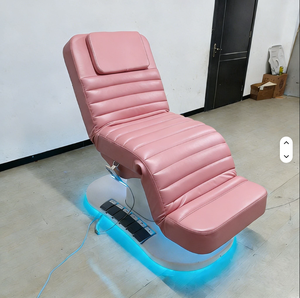 Salon Furniture Height Adjustable Spa Cosmetic Curved Eyelash Beauty Facial Lash Electric Massage <b>Tables</b> Bed Massage <b>Table</b> Bed - Product Image 3