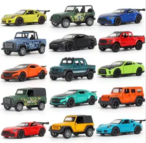 SMall MOQ 1:36 Diecast Toy Vehicles Back Model Car Pull back toy car Wholesale door open pull back car