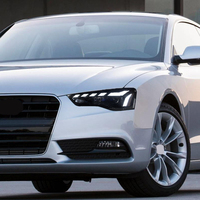 Ensemble de phares LED KGKB pour Audi A5 S5 RS5 B8 2008-2016, style RS, lentille de projecteur 6500K, clignotants séquentiels, mise à niveau Plug & Play