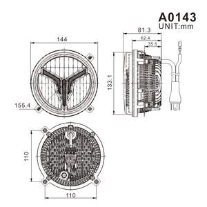 LHD RHD <span class=keywords><strong>Tracteur</strong></span> Rond 5.5 Inch Led Work Light Pour Camion 41W High Low beam Led Front <span class=keywords><strong>Position</strong></span> Lamp - Product Image 2