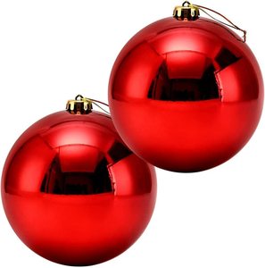 Bola de Navidad Grande y Económica de 20 cm, Color Dorado Brillante, para Decoraciones Navideñas, Bola de Navidad Personalizada y Adornos para Árboles - Product Image 1