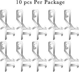 Clips ouverts supérieurs et inférieurs de bonne qualité pour stores romains Clip en plastique Installation extérieure - Product Image 5