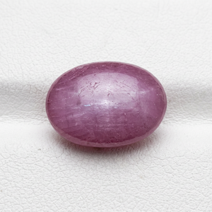 Rubí Estrella Natural Cabujón Corte Ovalado Pulido Rosa Asterismo de 6 Rayos Gema Suelta para Fabricación de Joyas - Product Image 1