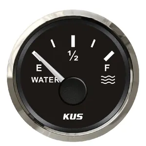 Waterproof 52mm Water Level Tank Meter Gauge Indicator 0-190ohm for Auto Marine Vehicles 12 24 Volts