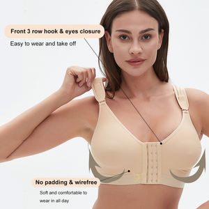 Hygieia-<span class=keywords><strong>Sujetador</strong></span> de compresión posoperatorio con cierre frontal sin aros, correas ajustables personalizadas para mujer - Product Image 3