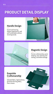 Eco -friendly Hot Sale Ready Stock Triangle <b>Gift</b> Box Foldable, Magnetic Closure with <b>Small</b> Batch Logo - Product Image 4