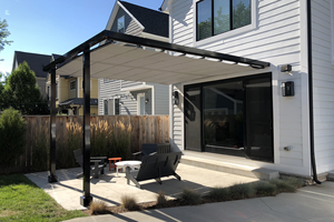 Auvents rétractables électriques motorisés à commande à distance <span class=keywords><strong>sans</strong></span> <span class=keywords><strong>fil</strong></span> pour la protection solaire - Product Image 5