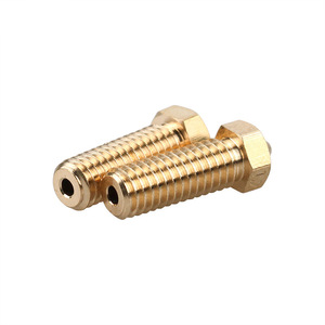 Buse d'imprimante 3D en laiton, longueur 21 mm, diamètre 0,4 mm, extrudeur Volcano étendu compatible avec E3D V6 - Product Image 2