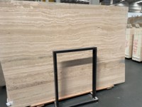 Dalles de travertin naturel d'Italie, marbre romain poli beige jaune blanc pour carrelage mural et sol, carrelage en marbre