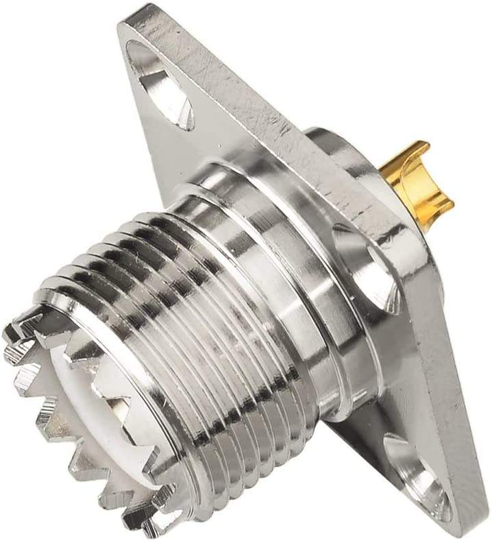 Adattatore Coassiale Ottone Adattatore RF SMA Femmina A N Femmina - 4 Fori Per Montaggio A Pannello, Ottone, Nuovo Connettore Radio Frequenza