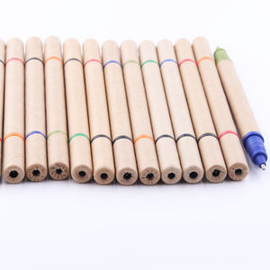 Doble eco amigable papel pluma de papel <span class=keywords><strong>mate</strong></span> pen, pluma de papel reciclado - Product Image 4