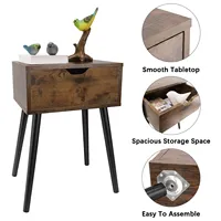 ZZBIQS mobili per la casa cassetto portaoggetti gambe in legno massello comodino comodino comodino di lusso tavolino