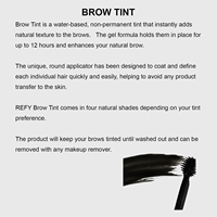 Teinture liquide naturelle imperméable pour sourcils, gel coiffant longue tenue avec fibres, personnalisable avec votre marque privée