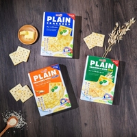 Craquelins d'avoine sains Snack léger croustillant au four Biscuit aux grains entiers savoureux Petit déjeuner Snack Pack Partage de l'heure du thé