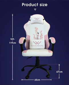 Fauteuil de <span class=keywords><strong>jeu</strong></span> ergonomique pivotant, idéal pour simulateur de course <span class=keywords><strong>PC</strong></span>, inclinable à 360°, réglable en hauteur - Product Image 6