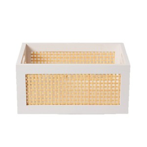 Rattan <b>Storage</b> <b>Basket</b> Rectangle Eco-Friendly For Home Organization And <b>Toy</b> <b>Storage</b> - Product Image 1