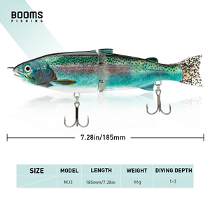 Señuelo de Pesca de Aluminio con Ojos Holográficos 3D Multiarticulados, Bolas de Acero Integradas, 2 Segmentos, para Trucha en Lago - Product Image 6