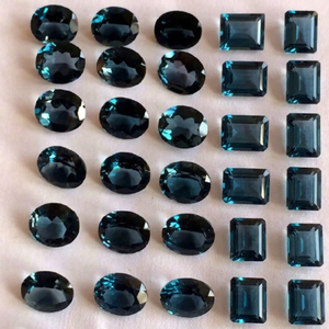 Topacio Azul Natural de Londres, Grado AAA, Certificado IGI, Tratado con Calor a 150°C - Product Image 1