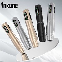 Machine à tatouer sans fil réglable Gold Sliver Black Stroke, stylo rotatif professionnel pour débutants en art corporel