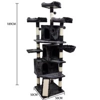 Arbre à chat personnalisé en gros, multi-styles, avec poteaux à gratter, grande tour d'activités pour chats