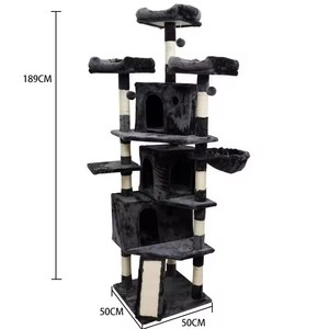 Tháp cây leo trèo đa kiểu dáng cho mèo, bán buôn tùy chỉnh, nhà cây leo trèo lớn cho mèo với trụ cào móng - Product Image 2