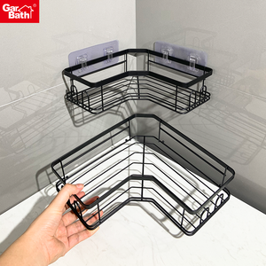Caddies de ducha para colgar en la esquina Estante adhesivo Accesorios de baño Organizadores Almacenamiento Estantes inoxidables - Product Image 2