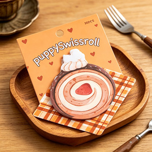 สมุดบันทึก PuppySwissroll 30 ชิ้น ดีไซน์ทรงกลม ลายสุนัขน่ารัก สำหรับจดบันทึกและข้อความ - Product Image 5