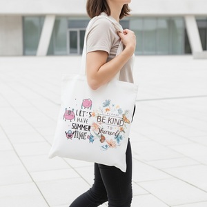 12oz Canvas Shopping Tote <b>Bag</b> Custom Logo Promotional Corporate <b>Gift</b> - Product Image 4