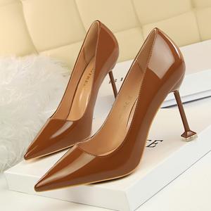 Zapatos de Tacón de Aguja Negros de Piel Auténtica con Punta en Pico y Sandalias para Mujer, Forro de Malla, Estilo 2026 - Product Image 5