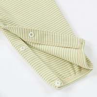 Polo de Manga Larga con Cuello de Polo a Rayas, 95% Algodón Orgánico Suave, 5% Elastano, Ropa de Bebé al por Mayor, CHOCHO SAMA